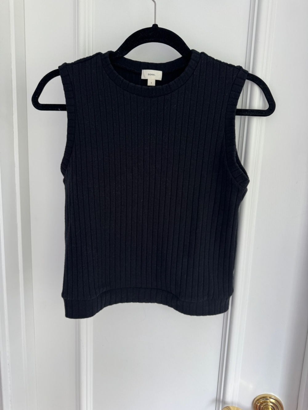 Donni The Sweater Rib Shell Size Small - Picture 5 of 8